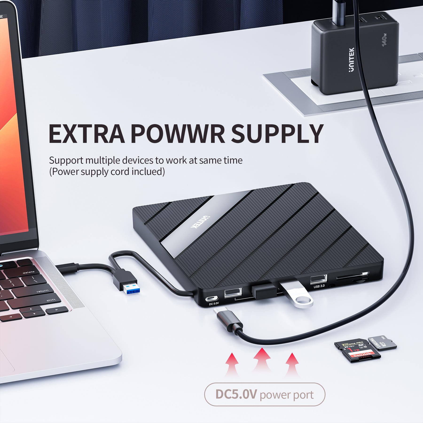 Unitek 7-in-1 外付けCD/DVDドライブ USBハブ USB 　☆ Amazon.co.jp: Unitek 7-in-1 外付けCD/DVDドライブ USBハブ USB 3.0